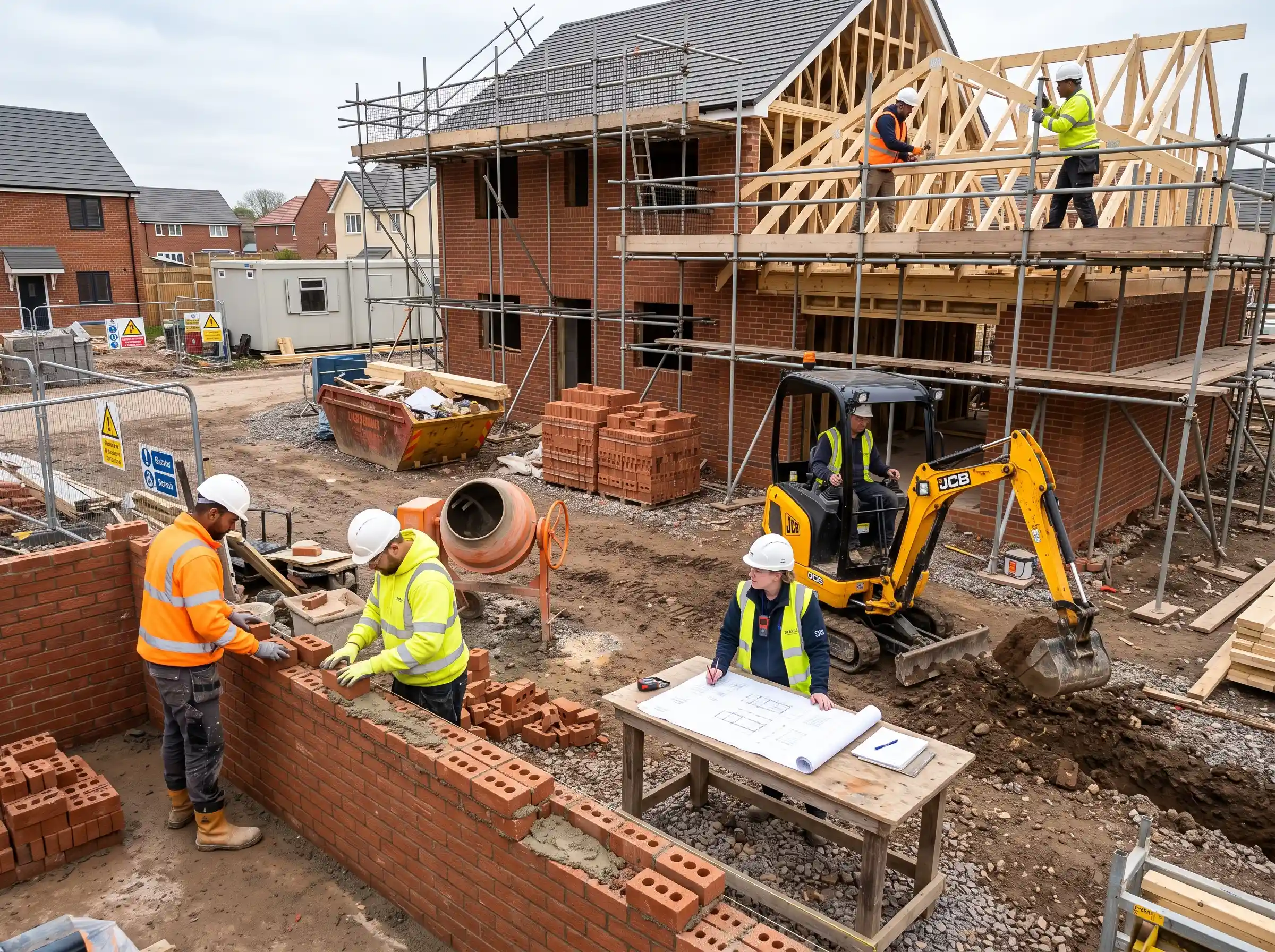 The Easy Build team on site in Croydon