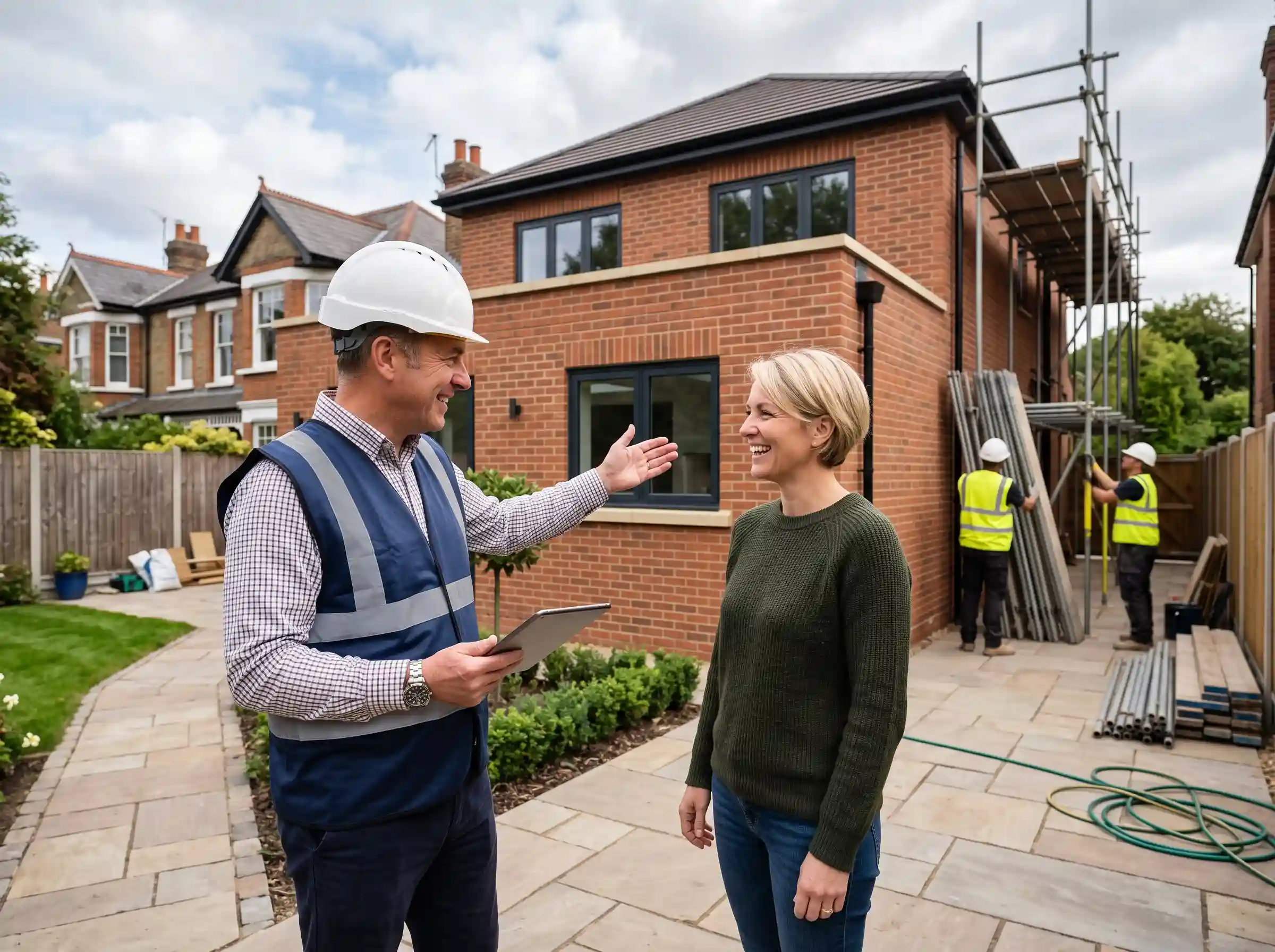 The Easy Build team on site in South London