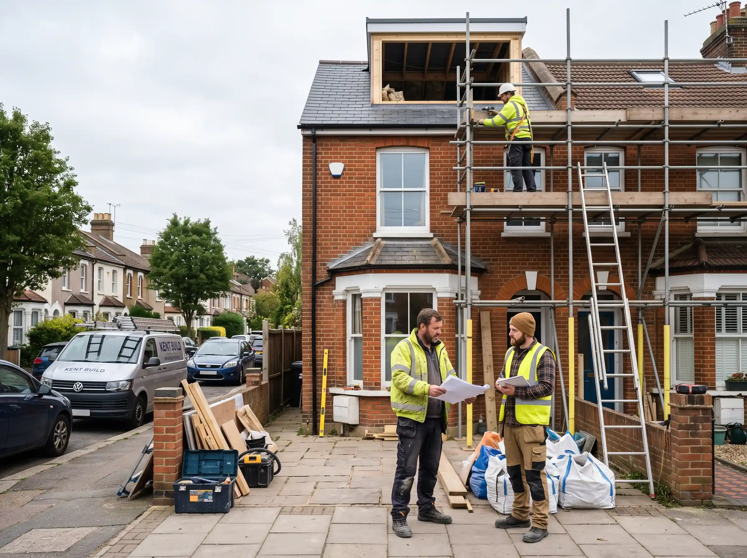 The Easy Build team on site in Dartford