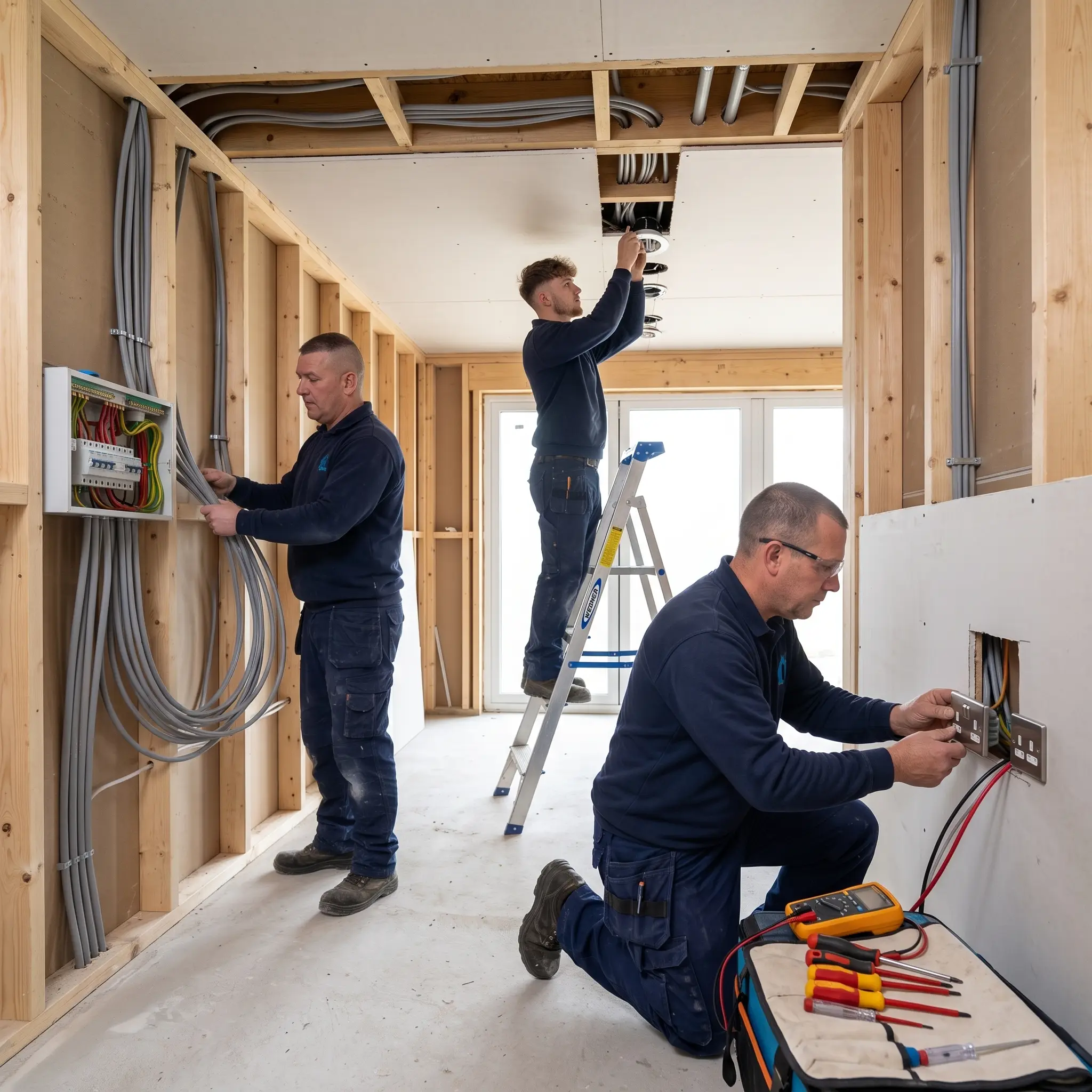 New consumer unit and tested electrical circuits fitted by our in-house electricians