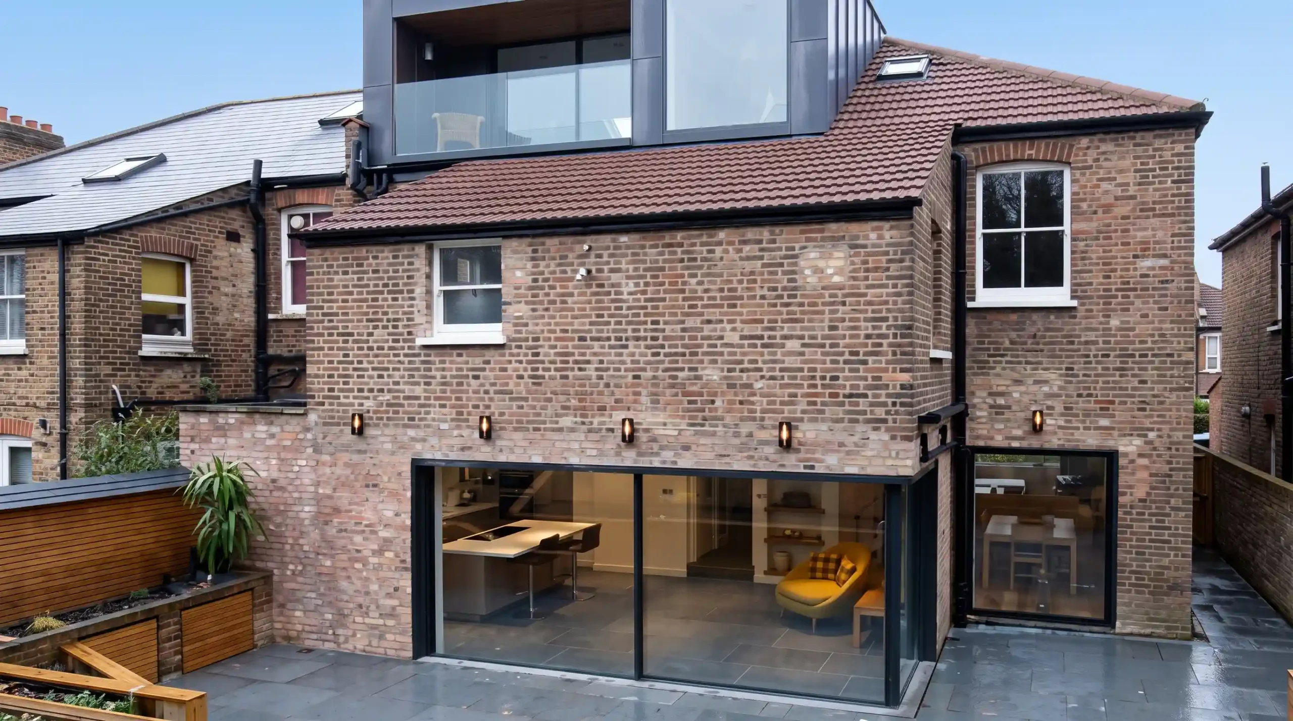 Renovated open-plan kitchen and living space